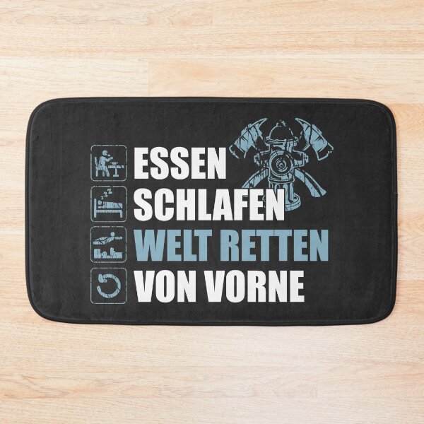 Artikelvorschau, "Super Feuerwehrmann / Feuerwehrfrau". Essen, schlafen, Welt retten, von Vorne. entworfen und verkauft von silentcolors.