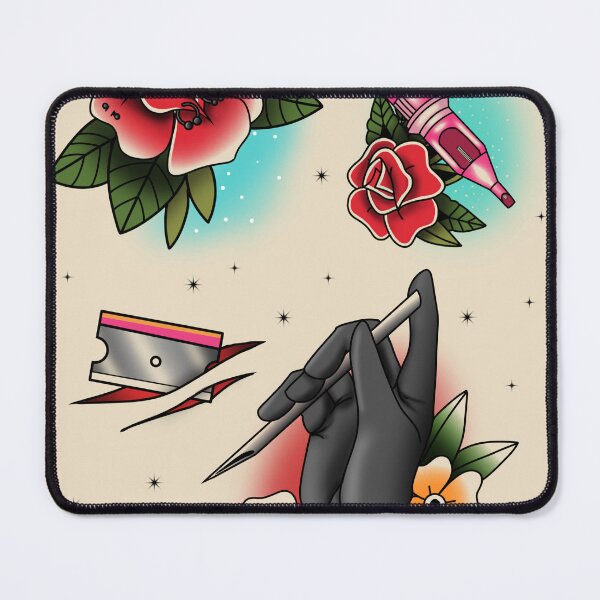 Item preview, Body mod tattoo flash print  designed and sold by K4lechips.