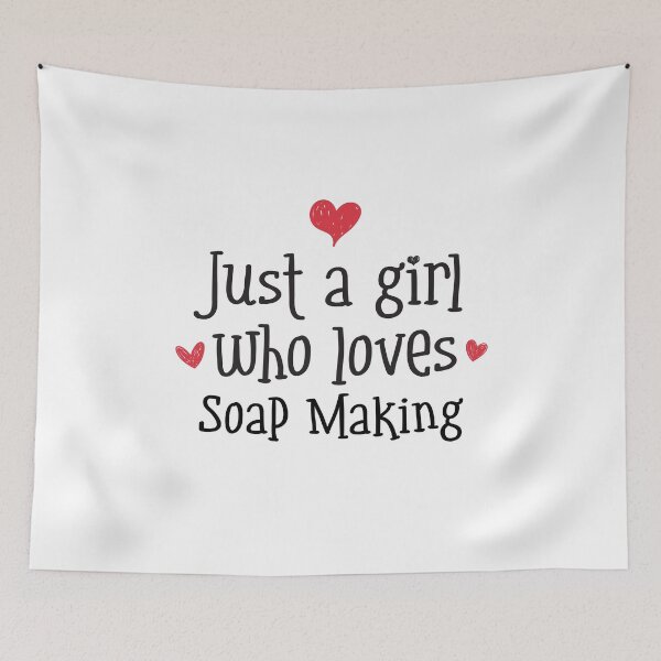 Item preview, Just A Girl Love Soap Making Skincare Artisan Natural Bars designed and sold by w1ckerman.