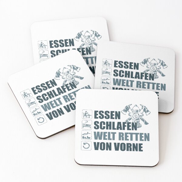 Item preview, "Super Feuerwehrmann / Feuerwehrfrau". Essen, schlafen, Welt retten, von Vorne. designed and sold by silentcolors.