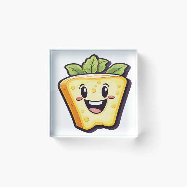 Item preview, Sunny day: yellow cheese with leaves designed and sold by Ink-Kreativ.