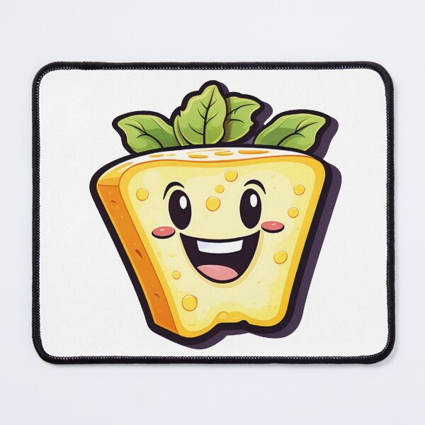 Item preview, Sunny day: yellow cheese with leaves designed and sold by Ink-Kreativ.