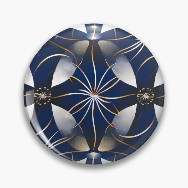 Item preview, Abstract Impressionist Royal Blue Geometric Pattern designed and sold by DreamBackDrops.