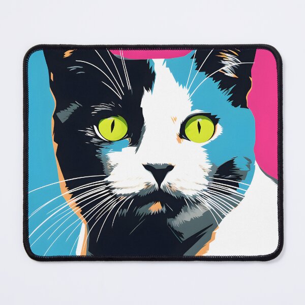 Item preview, Japanese bobtail cat portrait. animal colorful. Animal throw pillow. designed and sold by formform.