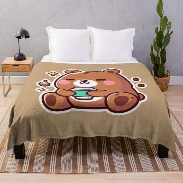 Item preview, Kawaii Cute Bear Drinking Coffee 1 | Pets and Animals for Men and Women t-shirt designed and sold by panchiTWO.