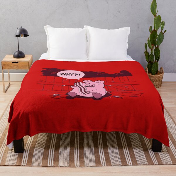 Item preview, Funny Bacon Inspired Dramatic Crying Pig Cartoon designed and sold by BoggsNicolasArt.