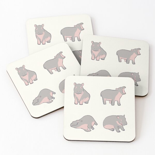 Item preview, Baby hippo art pack  designed and sold by Mayarart.