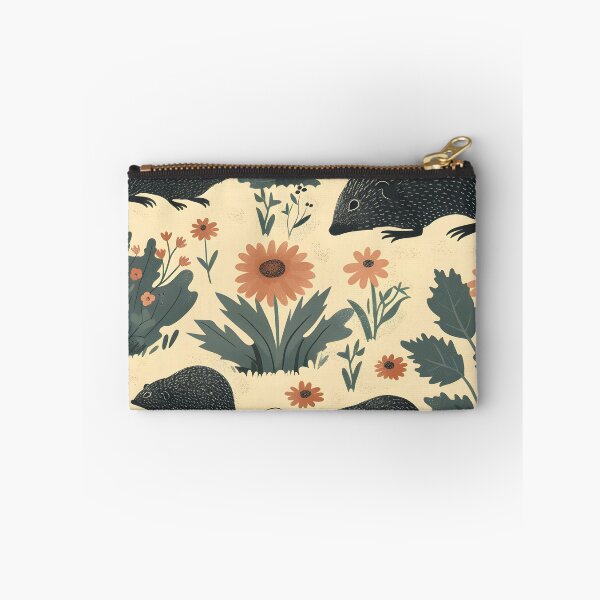 Item preview, Moles in the garden pattern with flowers designed and sold by Folksy Living.