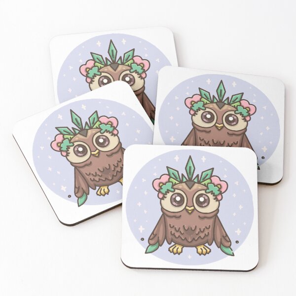 Item preview, Emerald Rose Owl designed and sold by NArtdesigns.