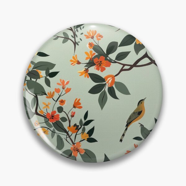 Artikelvorschau, Lost Robin Floral Pattern entworfen und verkauft von DreamBackDrops.