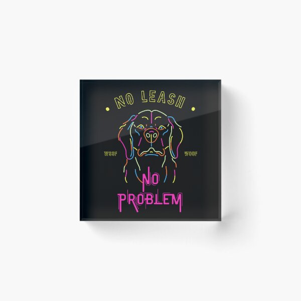 Item preview, Neon Dog Gaze Unleashed - No Leash, No Problem designed and sold by pocketart2023.