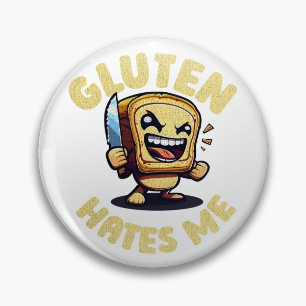 Item preview, Gluten Hates Me designed and sold by PeelZinc.