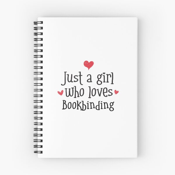 Item preview, Just A Girl Bookbinding bindings pages covers books paper stitching designed and sold by w1ckerman.