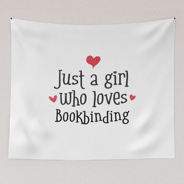 Item preview, Just A Girl Bookbinding bindings pages covers books paper stitching designed and sold by w1ckerman.