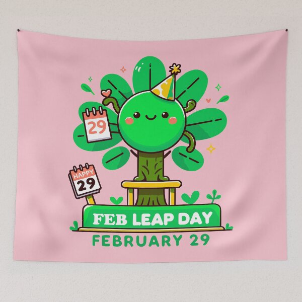 Item preview, Happy Leap Day Celebration - A Tree-mendous February 29, Feb 29 Happy Leap Day a cute tree designed and sold by FEBRICAST.