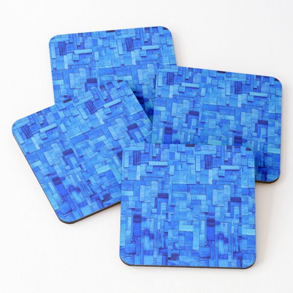 Item preview, Blue Geometric Background - Modern and Striking designed and sold by ChainsArt.