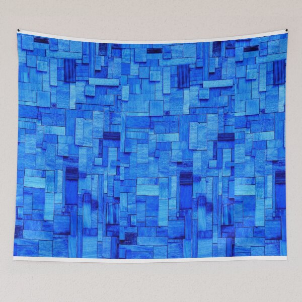 Item preview, Blue Geometric Background - Modern and Striking designed and sold by ChainsArt.