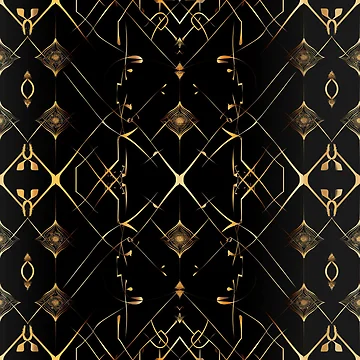 Artwork thumbnail, Abstract Rune Geometric Pattern by DreamBackDrops