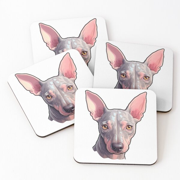 Item preview, American Hairless Terrier  // American Hairless Terrier Dog puppy cute design // Affenpinscher Dog mats designed and sold by SMARTKIT  DESIGNAGENCY.