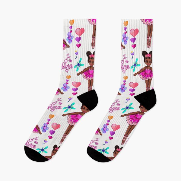 Item preview, Ballet Dancing African American ballerina cute black girl with brown skin I love to dance designed and sold by Artonmytee.