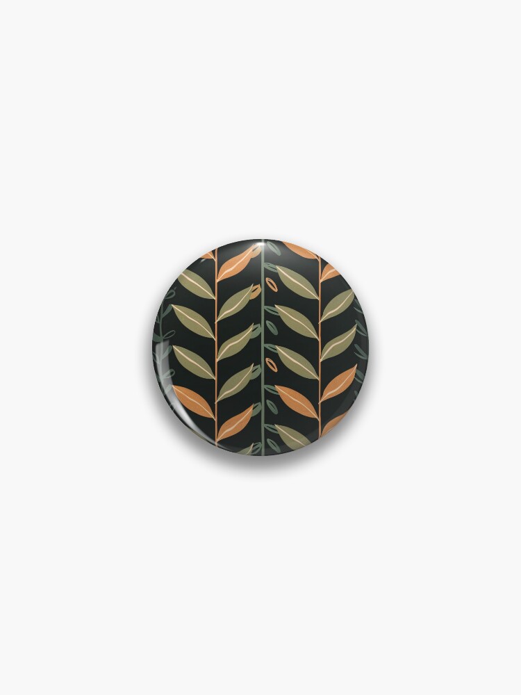 Thumbnail 1 von 3, Button,  Seaweed Botanical Leaf Pattern  designt und verkauft von DreamBackDrops.