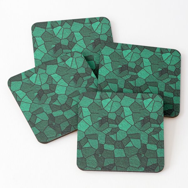 Item preview, Green Color Broken Glass Painting designed and sold by ChainsArt.