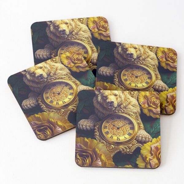 Item preview, The Golden Bear Clock designed and sold by Dreamsinpastel.