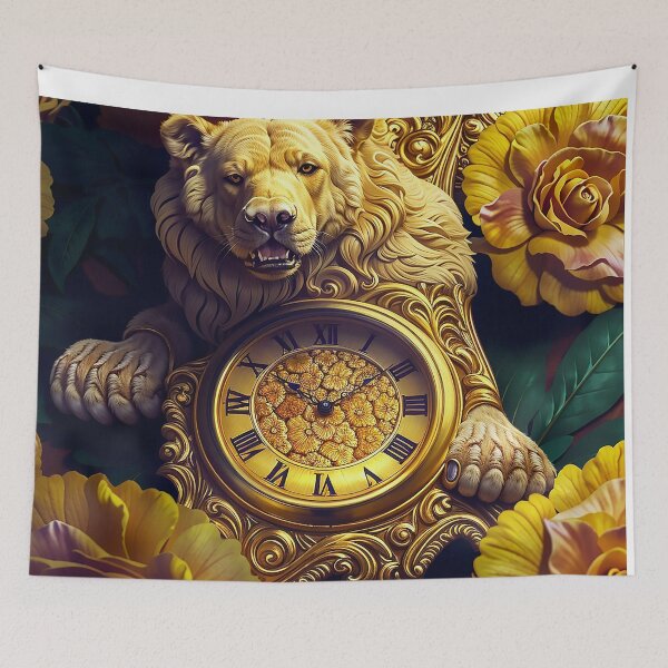 Item preview, The Golden Bear Clock designed and sold by Dreamsinpastel.