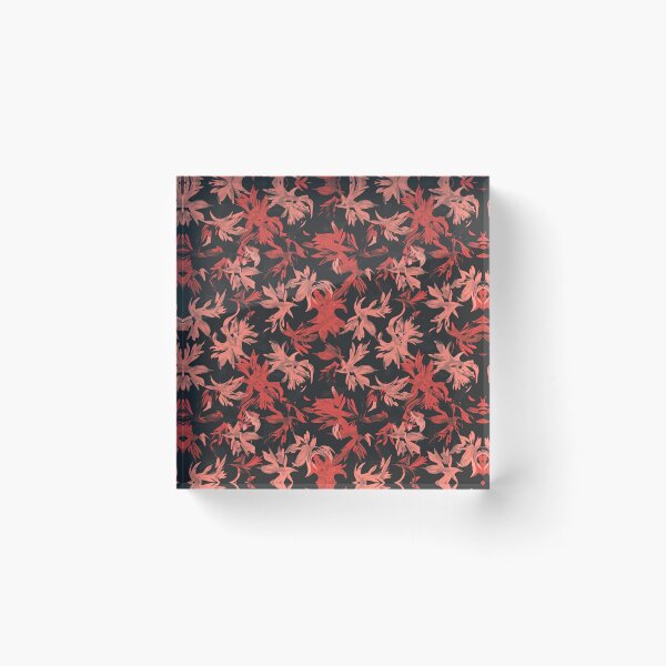 Item preview, Red Leaf Expressionist Botanical Pattern  designed and sold by DreamBackDrops.