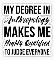 Anthropology Degree Sticker