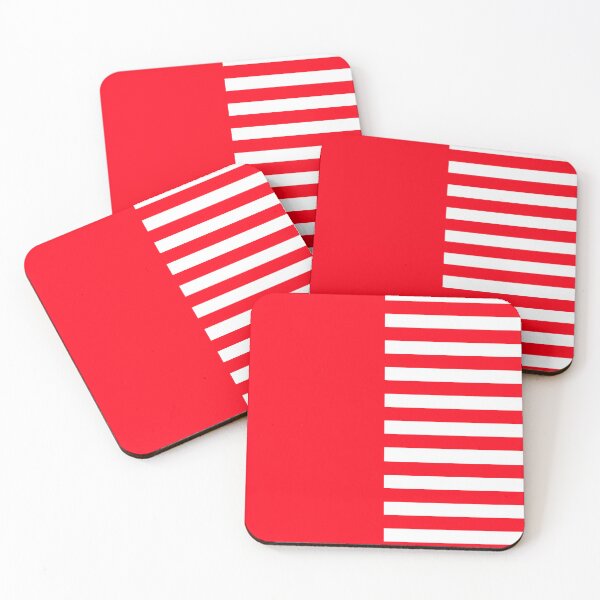 Item preview, Red Colour Block and Stripes designed and sold by OneThreeSix.