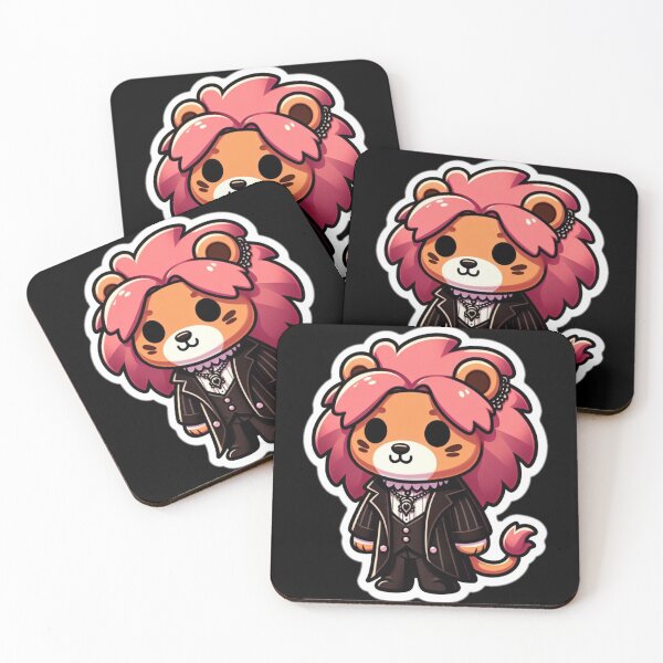 Item preview, Kawaii Goth Lion designed and sold by BeardedTree.