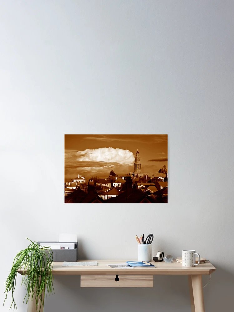 Thumbnail 2 of 3, Poster, Battery Point Rooftops designed and sold by Chris Cobern.