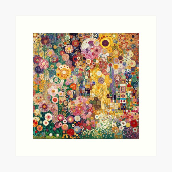 Item preview, Gustav Klimt Flowers designed and sold by maniacfitness.