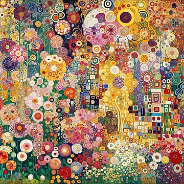 Artwork thumbnail, Gustav Klimt Flowers by maniacfitness