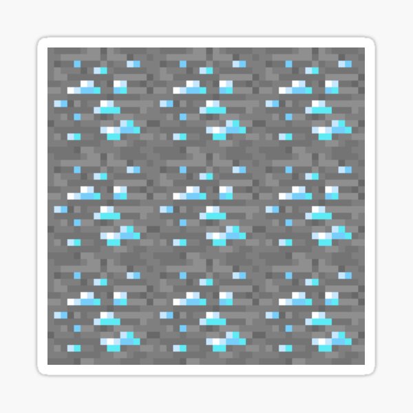 Item preview, Minecraft Diamond Block Funny Meme Pixel Art designed and sold by Kubala Designs.