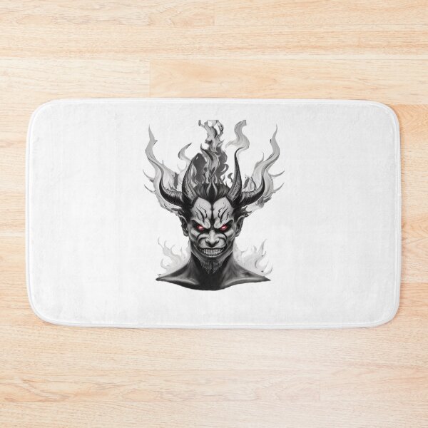 Item preview, Portrait of devil devil demon burning fire designed and sold by Frostquest.