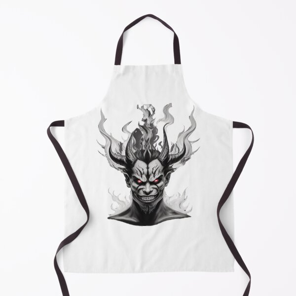 Item preview, Portrait of devil devil demon burning fire designed and sold by Frostquest.