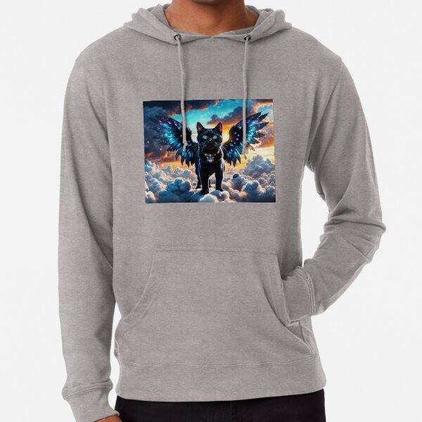 Vista previa del artículo con la obra «Gatito cielo negro», diseñado y vendido por LilithsDesires.