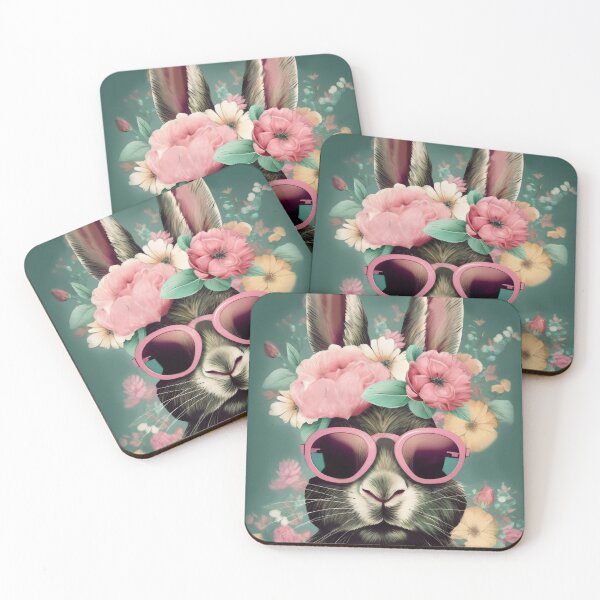 Item preview, Sunglass Spring Elegance with She Bunny designed and sold by EmeraldeaArt.