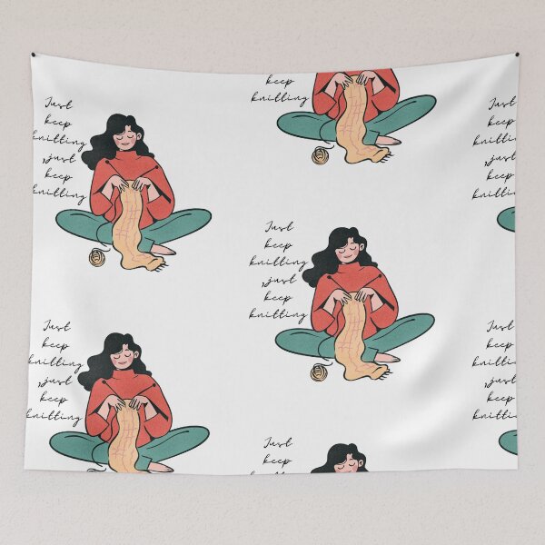 Item preview, just keep knitting, just keep knitting designed and sold by Iail Ioa.