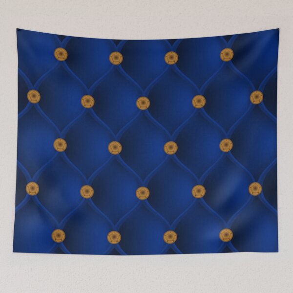 Item preview, Studded blue furniture velvet designed and sold by CutieBlue.