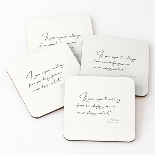 Item preview, A Quote about Disappointment from "The Bell Jar" by Sylvia Plath designed and sold by Poemit.