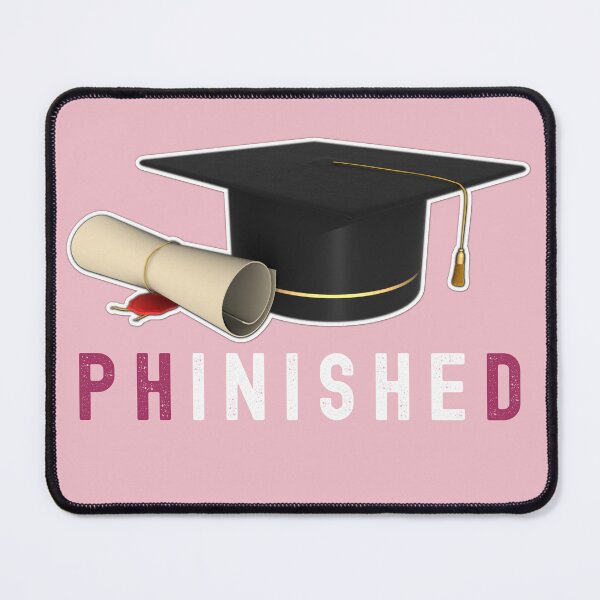 Item preview, PhD gift for women - pink celebration of graduation from university 2024 for women designed and sold by Lady-Frost.