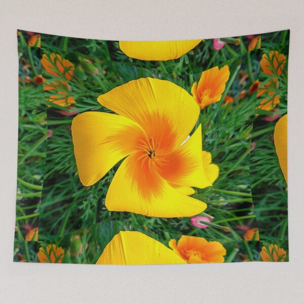 Item preview, Orange Floral Pattern designed and sold by Patternflower.