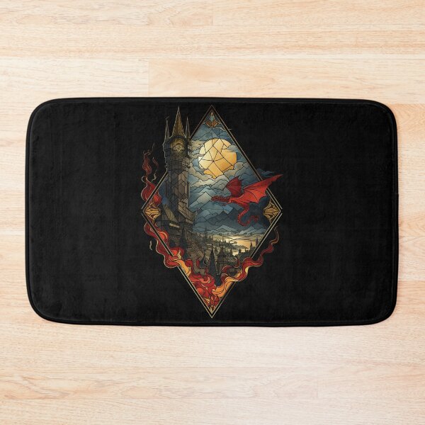 Item preview, The Dragon's Rage - Diamond Frame - Stained Glass - Fantasy designed and sold by Fenay Designs.