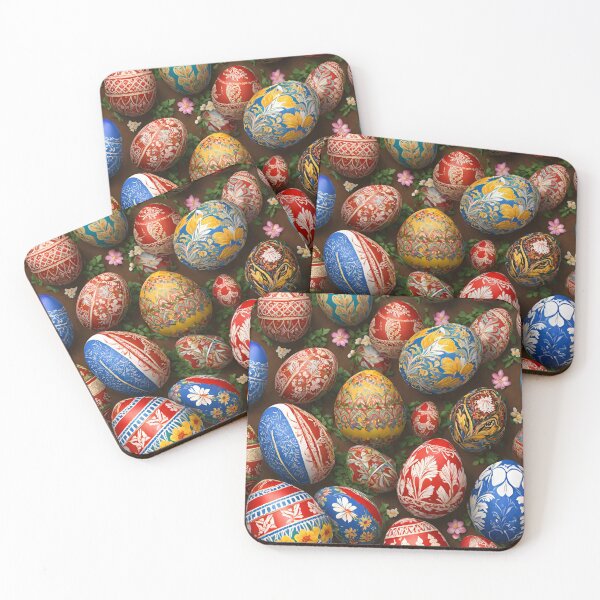 Artikelvorschau, Pysanky slawisches Muster Ostereier traditionelle Osterdekoration entworfen und verkauft von CyberArtistOne.