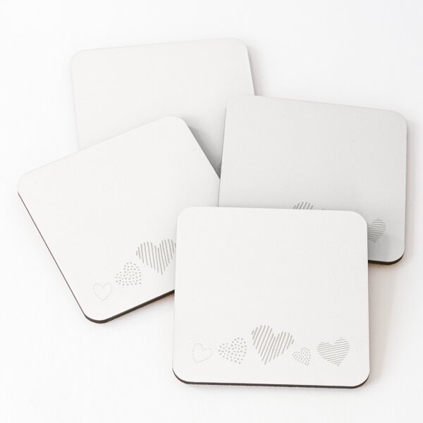 Item preview, Hearts - Grey  designed and sold by Studio Valko.