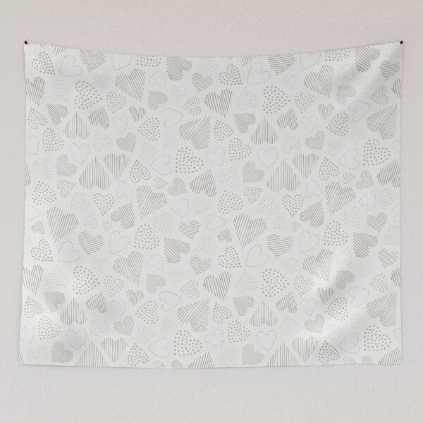 Item preview, Hearts - Grey  designed and sold by Studio Valko.