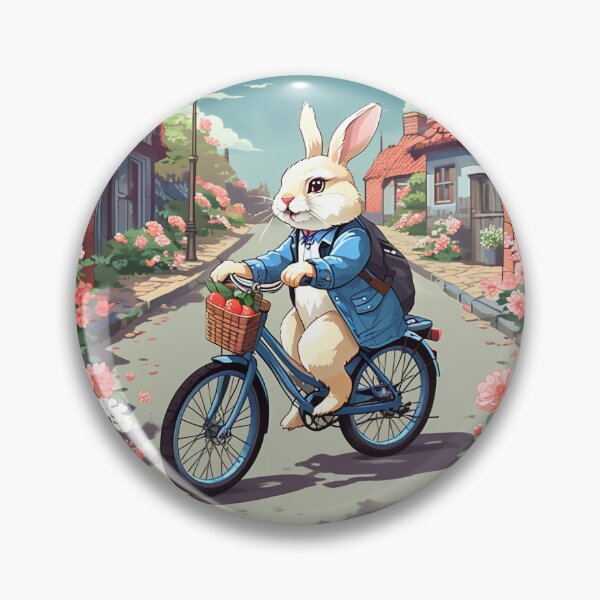 Item preview, RABBIT & BICYCLE designed and sold by AmazingBackDrop.